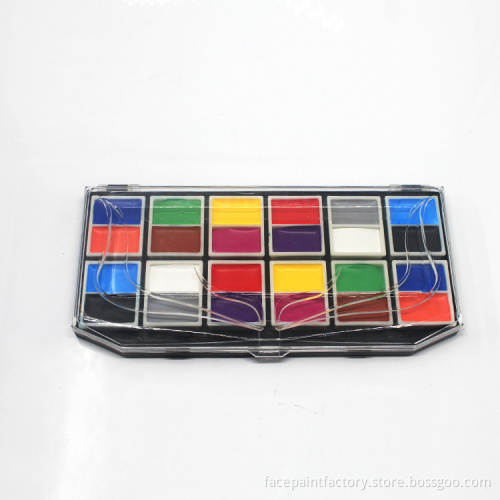CEcertified washable glow neon flag face paint